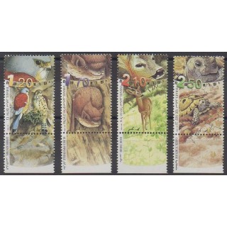 Stamps - Israel - 2001 - Nb 1546/1549 - Animals