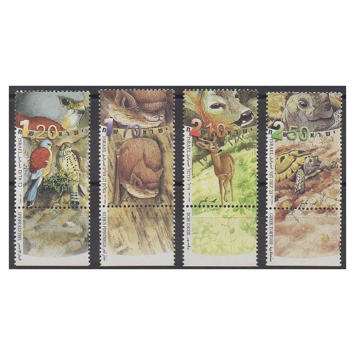 Timbres - Israël - 2001 - No 1546/1549 - Animaux