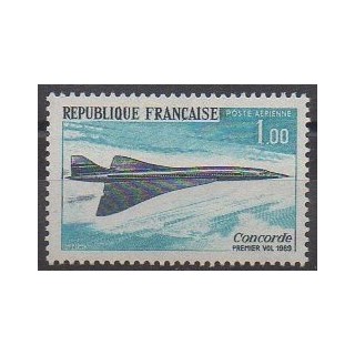 Timbres - France - Poste aérienne - 1969 - No PA43 - Aviation