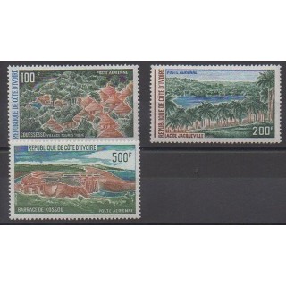Stamps - Ivory Coast - 1972 - Nb PA57/PA59 - Sights