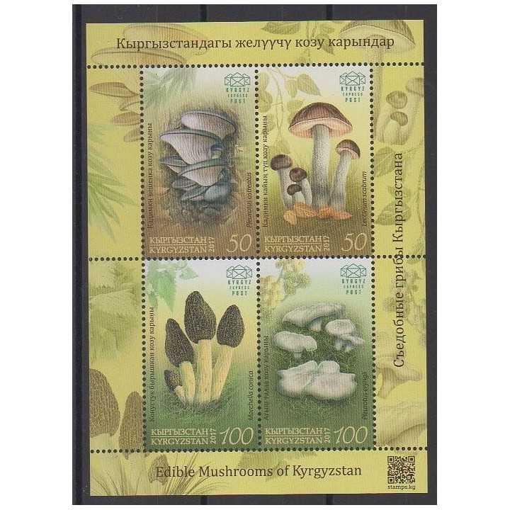 Stamps - Kyrgyzstan (Express post) - 2017 - Nb BF13 - Mushrooms