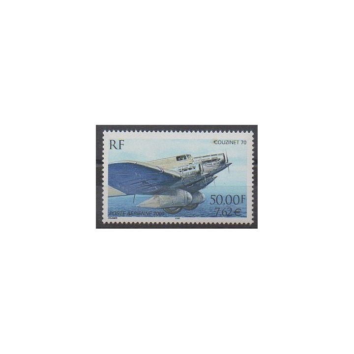 Stamps - France - Airmail - 2000 - Nb PA64 - Planes