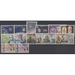 Timbres  - Monaco - année complète - 1965 - No 664/676