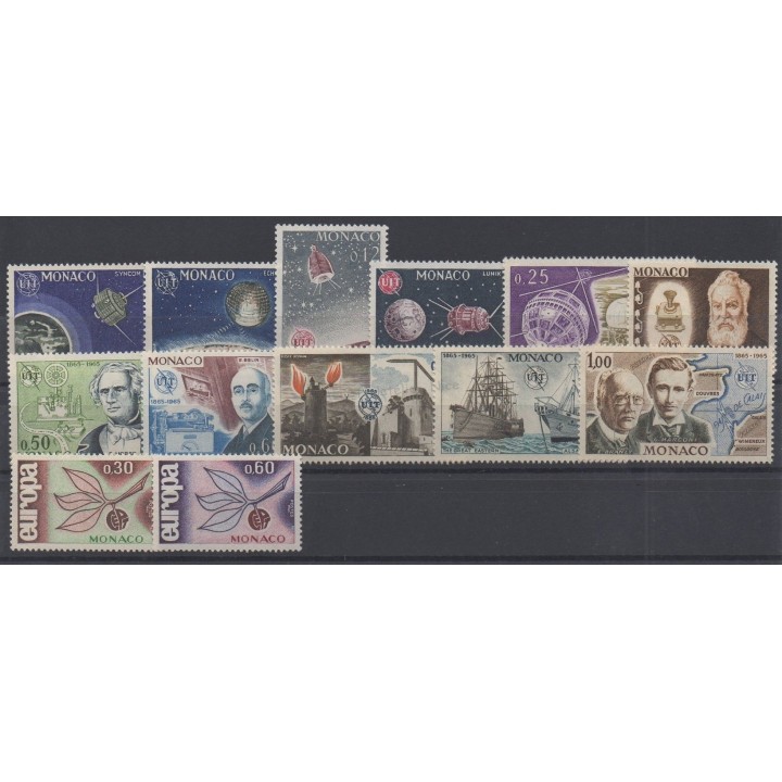 Timbres  - Monaco - année complète - 1965 - No 664/676
