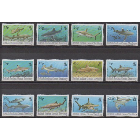 British Indian Ocean Territory - 1994 - Nb 153/164 - Sea animals