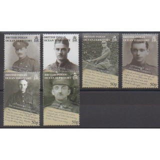 Stamps - British Indian Ocean Territory - 2008 - Nb 405/410 - First World War