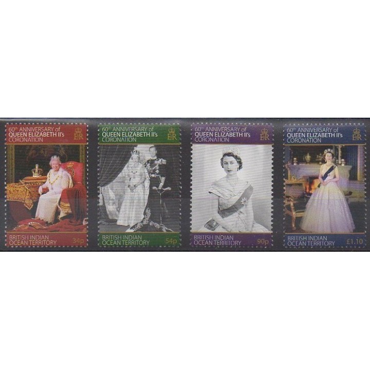 Timbres - Océan Indien - 2013 - No 488/491 - Royauté - Principauté