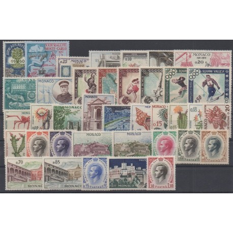 Monaco - complete year - 1960 - Nb 523/550A