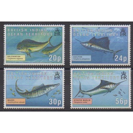 British Indian Ocean Territory - 1995 - Nb 169/172 - Sea animals