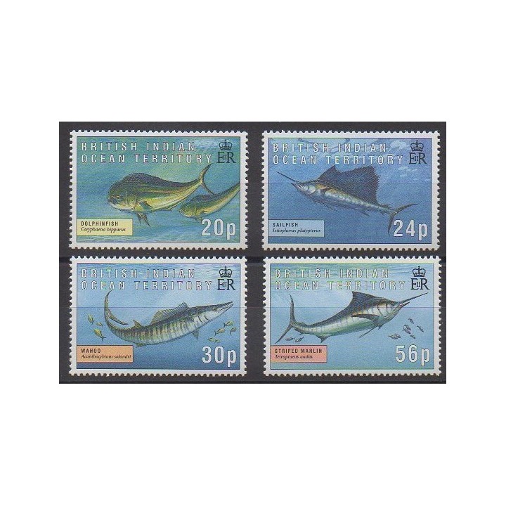 Timbres - Océan Indien - 1995 - No 169/172 - Animaux marins