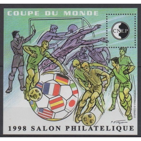 France - Feuillets CNEP - 1998 - No CNEP 26 - Coupe du monde de football