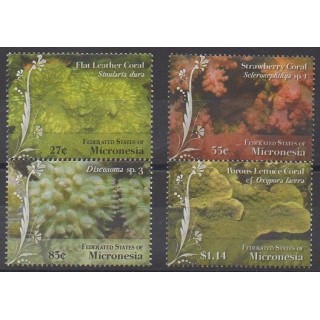 Timbres - Micronésie - 2009 - No 1730/1733 - Animaux marins