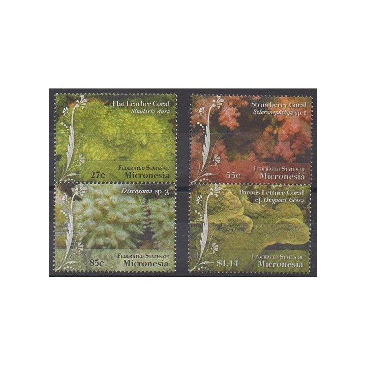 Timbres - Micronésie - 2009 - No 1730/1733 - Animaux marins