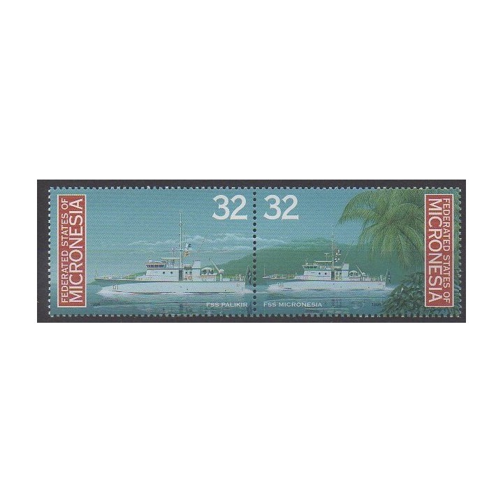 Timbres - Micronésie - 1996 - No 417/418 - Navigation