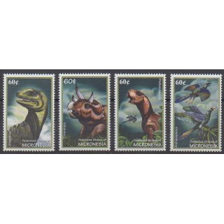 Stamps - Micronesia - 2001 - Nb 1028/1031 - Prehistoric animals