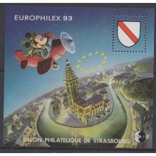Timbres - Thème Walt Disney - France - Feuillets CNEP - 1993 - No CNEP 17
