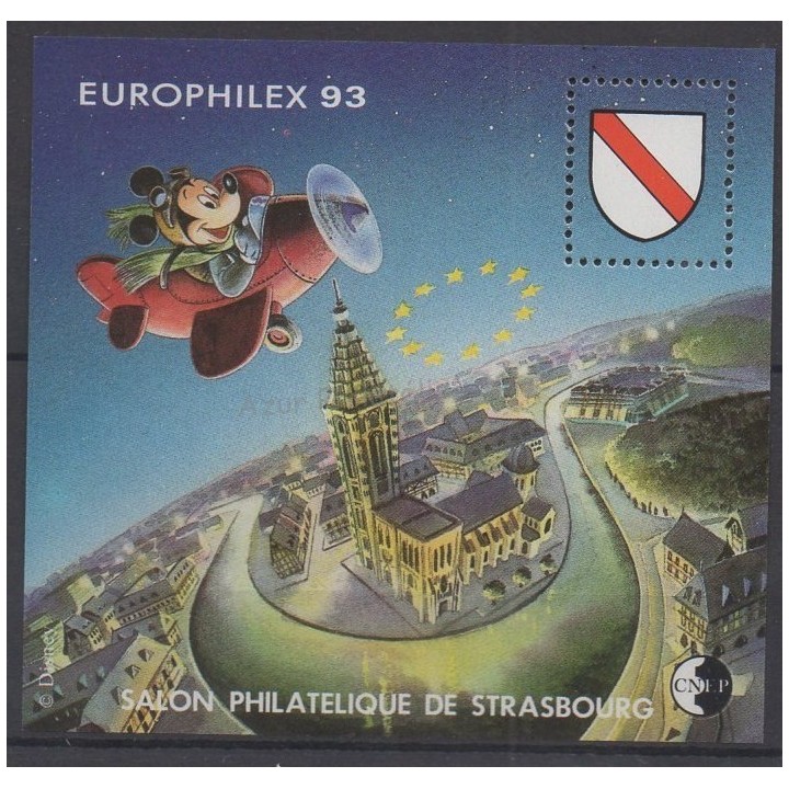 Timbres - Thème Walt Disney - France - Feuillets CNEP - 1993 - No CNEP 17
