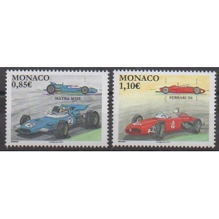 Timbres - Monaco - 2017 - No 3072/3073 - Voitures