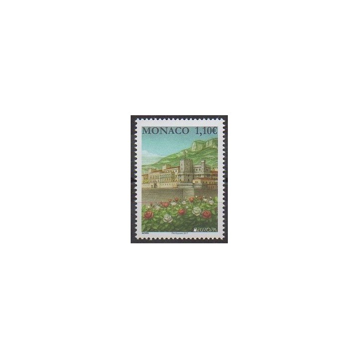 Timbres - Monaco - 2017 - No 3089 - Châteaux - Europa