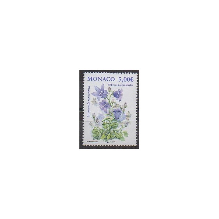 Timbres - Monaco - 2017 - No 3087 - Fleurs