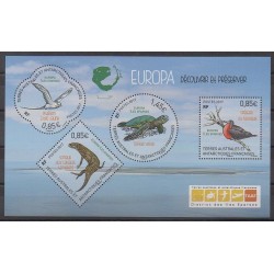 French Southern and Antarctic Lands - Blocks and sheets - 2017 - Nb F840 - Reptils - Birds