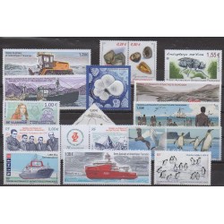 TAAF - Année complète - 2017 - No 795/823 - 840/844