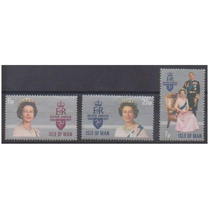 Timbres - Man (Ile de) - 1976 - No 85/87 - Royauté - Principauté