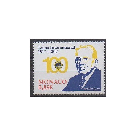 Monaco - 2017 - Nb 3095 - Rotary - Lions club