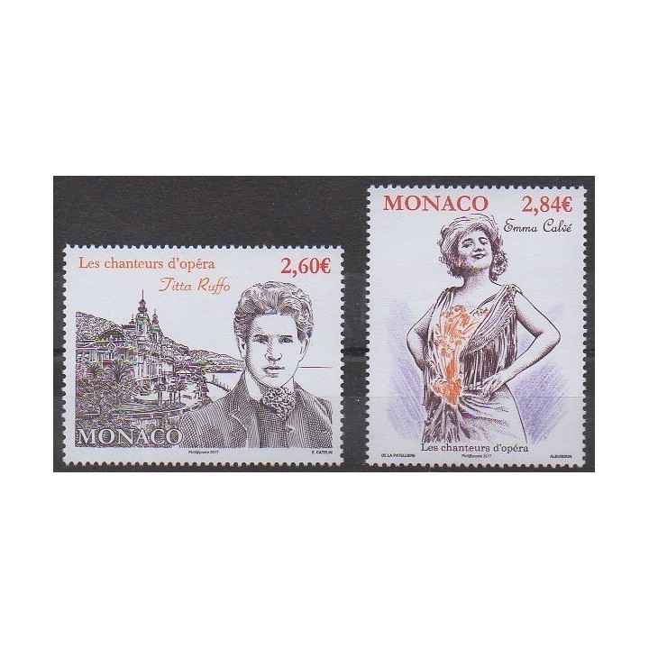 Stamps - Monaco - 2017 - Nb 3096/3097 - Music