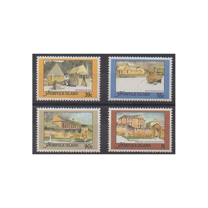 Timbres - Norfolk - 1988 - No 443/446 - Monuments