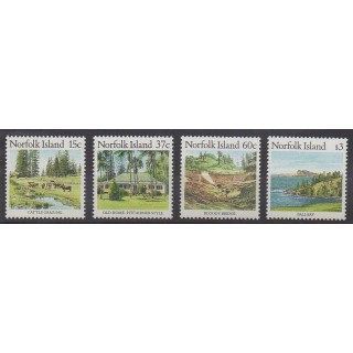 Stamps - Norfolk - 1987 - Nb 409/412 - Sights