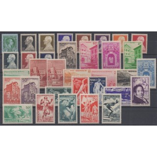 Timbres  - Monaco - année complète - 1948 - No 301/323