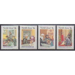 Stamps - Norfolk - 1984 - Nb 348/351 - Celebrities
