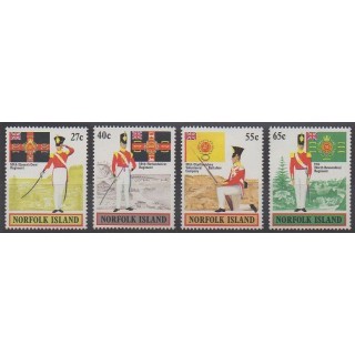 Stamps - Norfolk - 1982 - Nb 294/297 - Military history