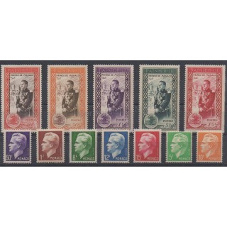 Timbres  - Monaco - année complète - 1950 - No 338/350