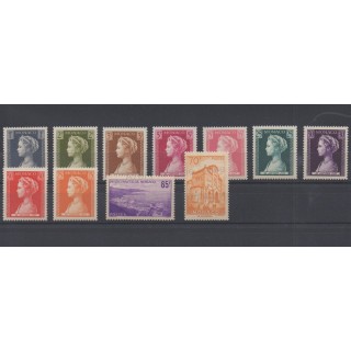 Timbres  - Monaco - année complète - 1957 - No 478/488
