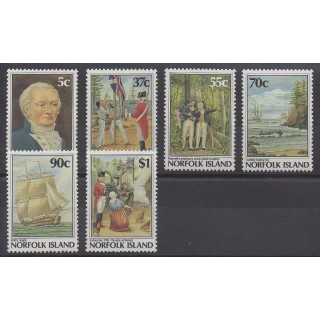 Timbres - Norfolk - 1988 - No 426/431 - Histoire