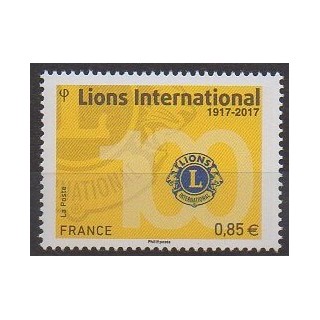 Stamps - France - Poste - 2017 - Nb 5152 - Rotary - Lions club