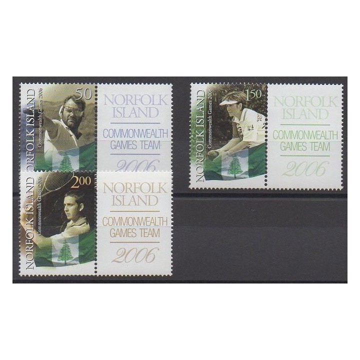 Stamps - Norfolk - 2006 - Nb 881/883 - Various sports