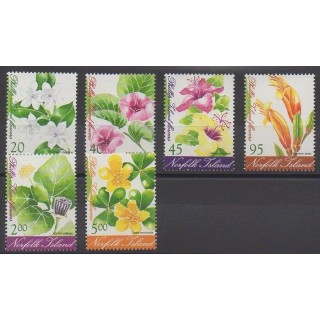 Timbres - Norfolk - 2002 - No 744/749 - Fleurs