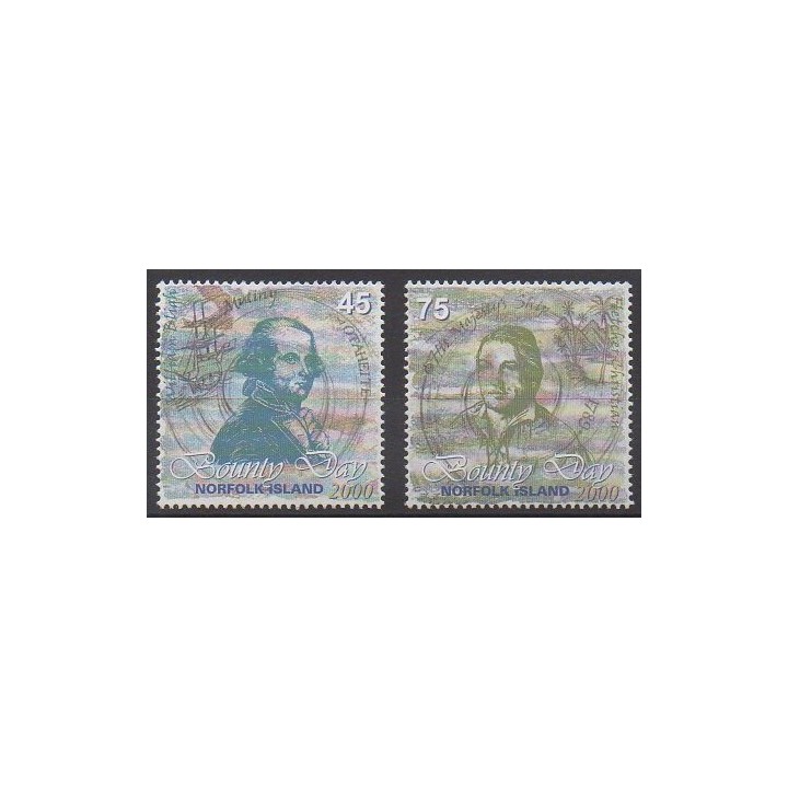 Stamps - Norfolk - 2000 - Nb 690/691 - Boats