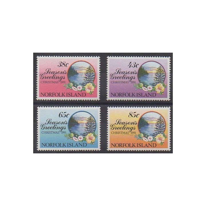 Timbres - Norfolk - 1991 - No 503/506 - Noël