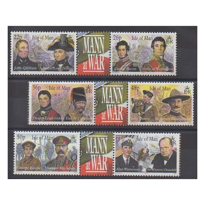 Stamps - Man (Isle of) - 2000 - Nb 903/908 - Military history