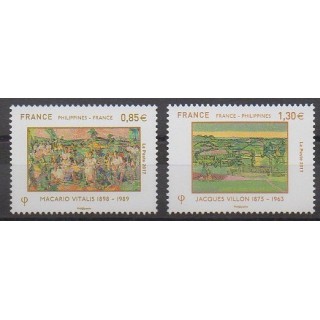 Timbres - France - Poste - 2017 - No 5159/5160 - Peinture