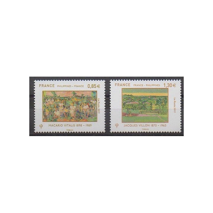 Timbres - France - Poste - 2017 - No 5159/5160 - Peinture