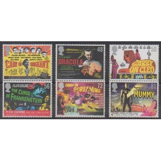 Timbres - Grande-Bretagne - 2008 - No 3030/3035 - Cinéma