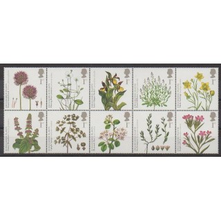 Stamps - Great Britain - 2009 - Nb 3149/3158 - Flowers