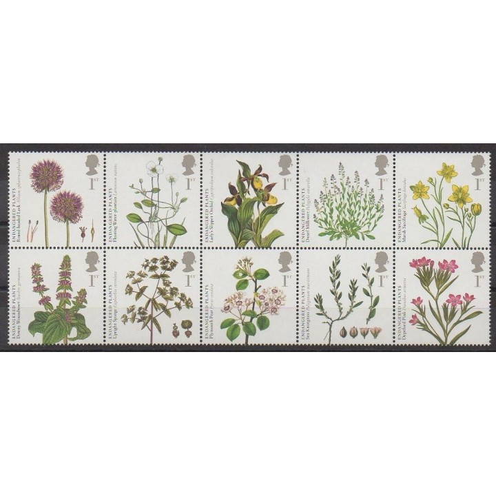 Timbres - Grande-Bretagne - 2009 - No 3149/3158 - Fleurs