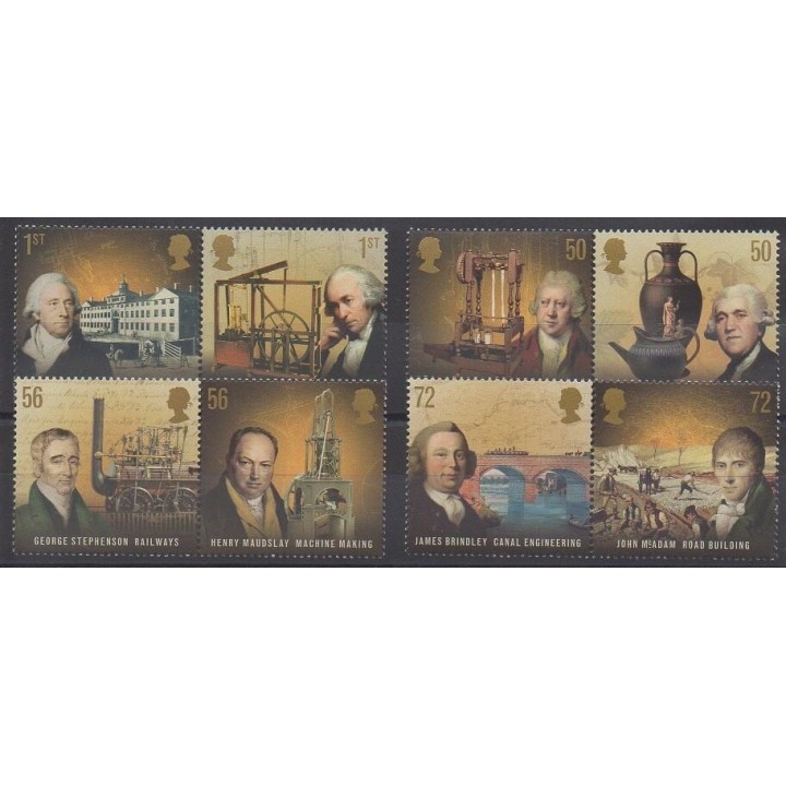 Stamps - Great Britain - 2009 - Nb 3115/3122 - Science