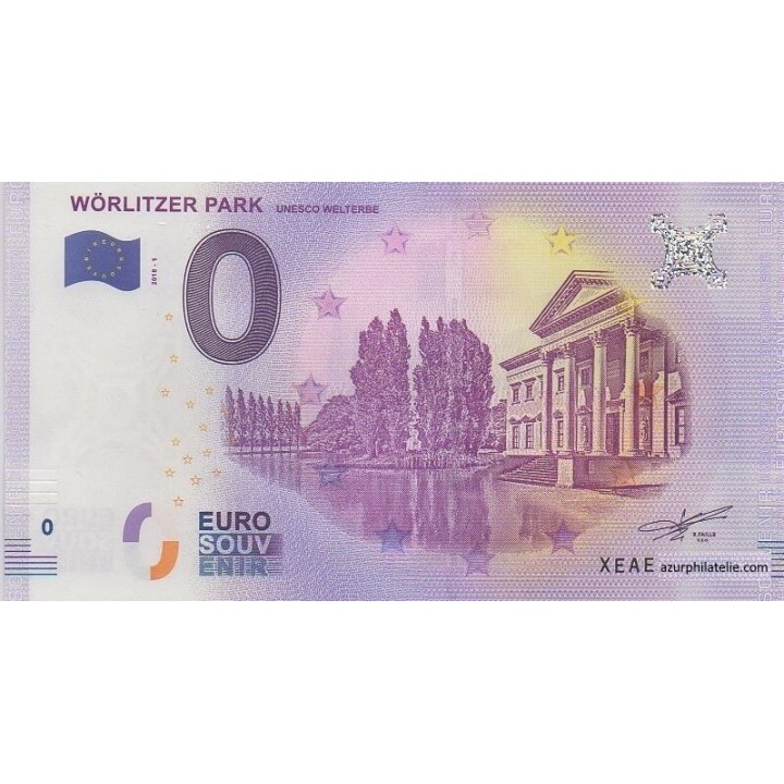Billet souvenir touristique - 2018-1 - Wörlitzer Park - (Saxe-Anhalt)